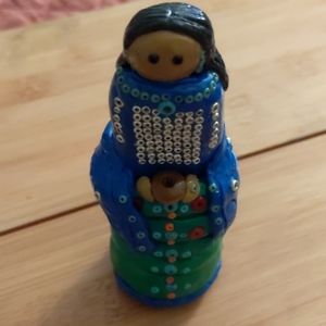 Native American Clay Doll